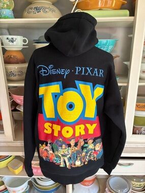 Toy Story Pixar x Shoe Palace Character Crew Black Hoodie - Size Large